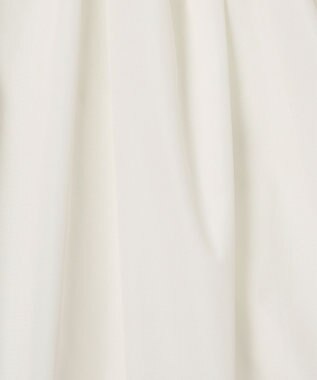 GRACE CONTINENTAL タフタケープ付ニットトップ ホワイト