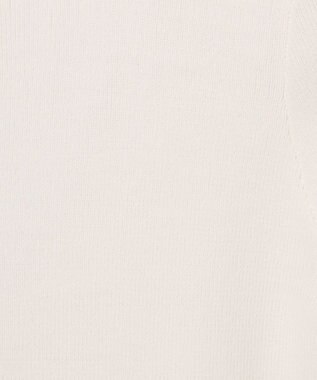 GRACE CONTINENTAL タフタケープ付ニットトップ ホワイト