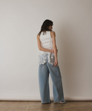 GRACE CONTINENTAL フラワーレースキャミソール ホワイト