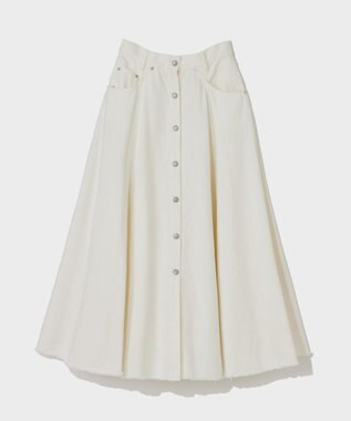 GRACE CONTINENTAL サーキュラーデニムスカート ホワイト
