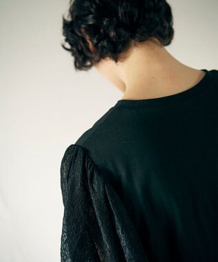 GRACE CONTINENTAL レースロゴTシャツ ブラック