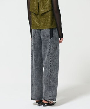 GRACE CONTINENTAL エッグラインデニムパンツ ブラック