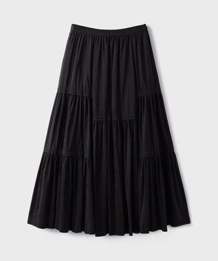 GRACE CONTINENTAL ティアードロングスカート ブラック