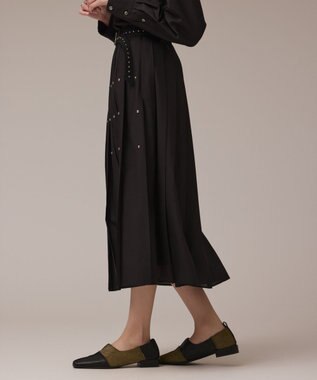 GRACE CONTINENTAL メタルホットフィットスカート ブラック