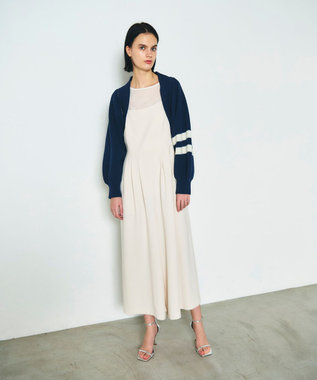 GRACE CONTINENTAL 畦ショートニットカーディガン ネイビー