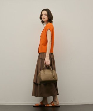 GRACE CONTINENTAL ブークレニットベスト オレンジ