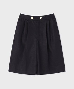 GRACE CONTINENTAL リネンタッチハーフパンツ ネイビー