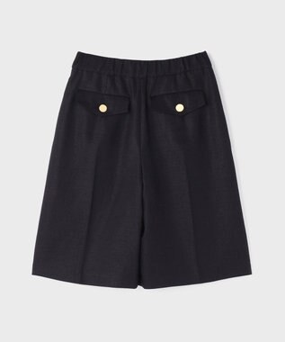 GRACE CONTINENTAL リネンタッチハーフパンツ ネイビー