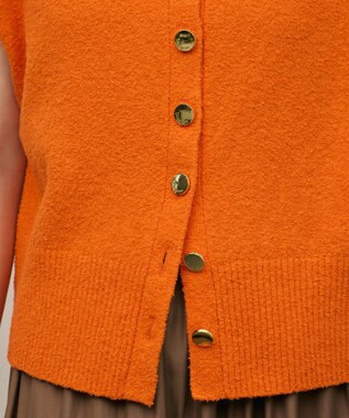 GRACE CONTINENTAL ブークレニットベスト オレンジ