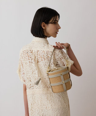 GRACE CONTINENTAL ANTONELLA FERRANTE  ベルトフリンジバック グレー