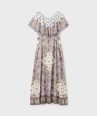 GRACE CONTINENTAL マルチWAYシフォンワンピース ブラウン