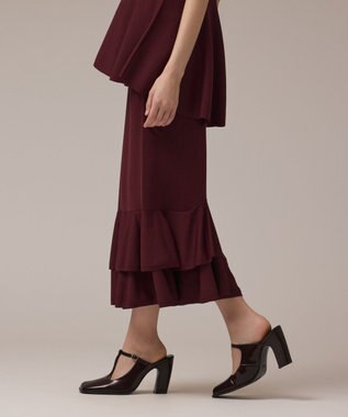 GRACE CONTINENTAL ティアードニットスカート