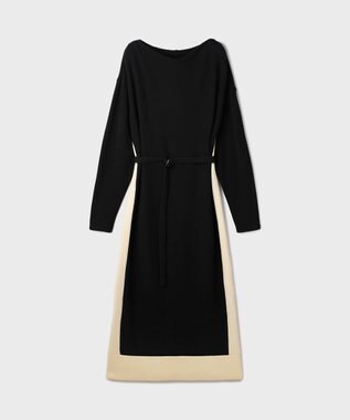 GRACE CONTINENTAL バイカラーカットワンピース ブラック