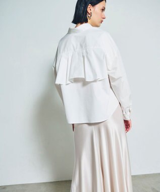 GRACE CONTINENTAL バックコンシャスシャツ ホワイト