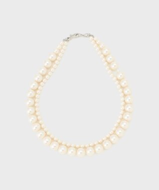 GRACE CONTINENTAL ミックスパールボリュームネックレス ホワイト