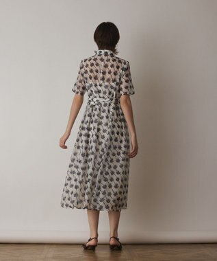 GRACE CONTINENTAL ドローイングプリントワンピース キナリ