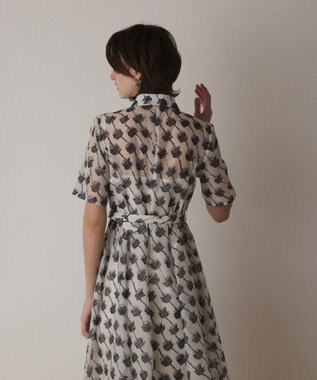 GRACE CONTINENTAL ドローイングプリントワンピース キナリ