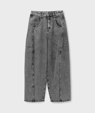 GRACE CONTINENTAL エッグラインデニムパンツ ブラック