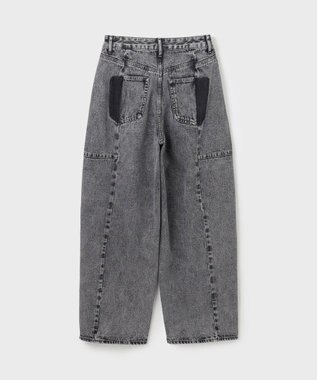 GRACE CONTINENTAL エッグラインデニムパンツ ブラック