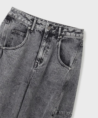 GRACE CONTINENTAL エッグラインデニムパンツ ブラック