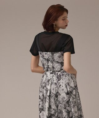 GRACE CONTINENTAL アンティークフラワーベアトップ ブラック