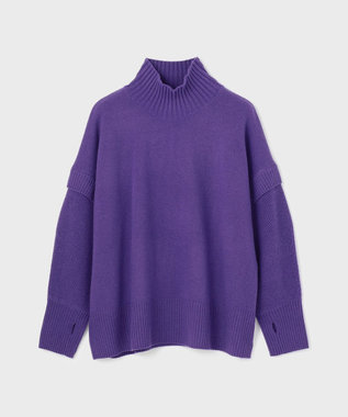 GRACE CONTINENTAL クーマラムニットトップ パープル