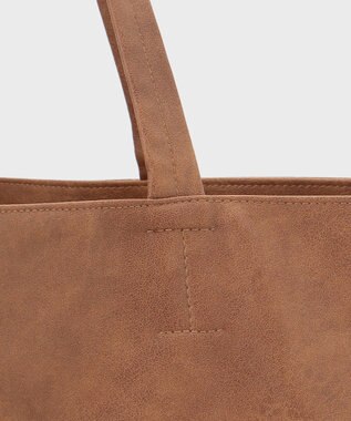 GRACE CONTINENTAL ロゴレザートート ブラウン