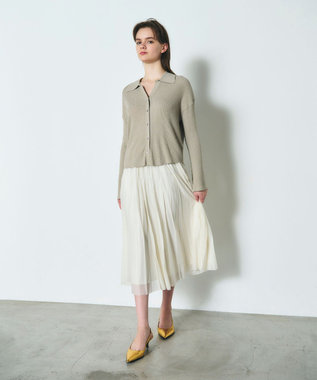 GRACE CONTINENTAL トリコットプリーツスカート キナリ