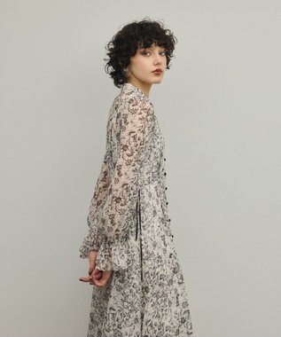 GRACE CONTINENTAL ドロストティアードフレアワンピース キナリ