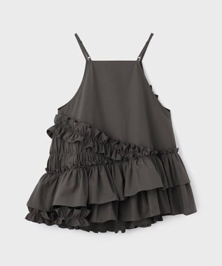 GRACE CONTINENTAL フリルキャミソール グレー