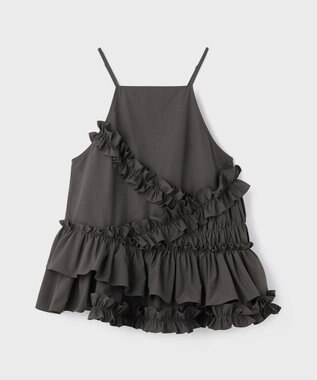 GRACE CONTINENTAL フリルキャミソール グレー