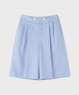 GRACE CONTINENTAL リネンタッチハーフパンツ サックス