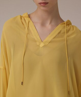 GRACE CONTINENTAL ボリュームカフタントップ イエロー