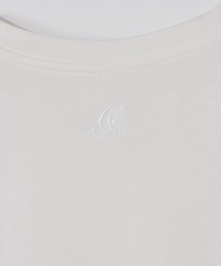 GRACE CONTINENTAL バックロゴ刺繍ノースリーブ ホワイト
