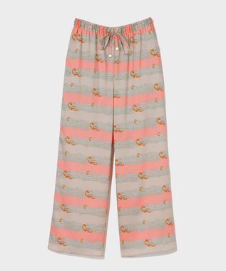 GRACE CONTINENTAL ロープボーダーパンツ ピンク