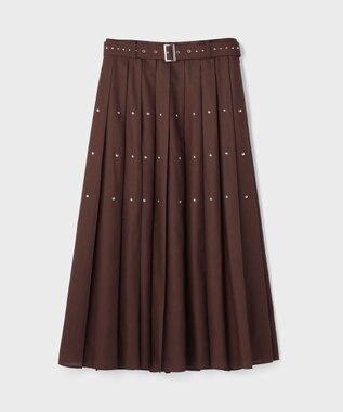 GRACE CONTINENTAL メタルホットフィットスカート ブラウン
