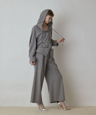 GRACE CONTINENTAL ドルマンフ－ディシャツ グレー