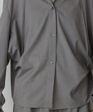 GRACE CONTINENTAL ドルマンフ－ディシャツ グレー