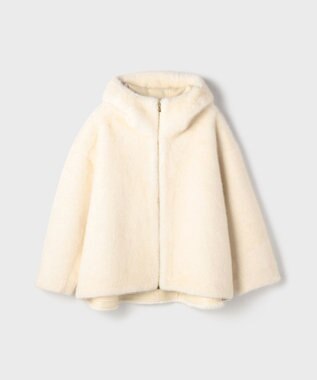 GRACE CONTINENTAL フェイクミンクフードジャケット キナリ