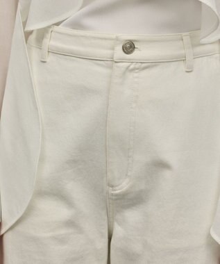 GRACE CONTINENTAL カットワークフレアパンツ ホワイト