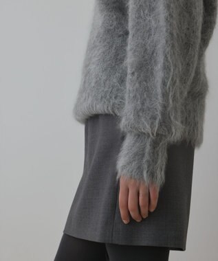 GRACE CONTINENTAL オーバーニットトップ グレー