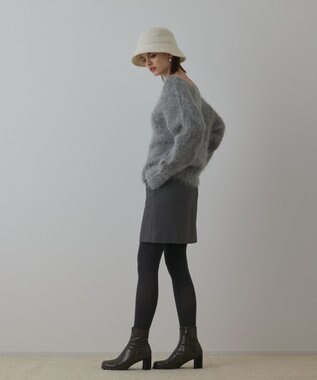 GRACE CONTINENTAL オーバーニットトップ グレー