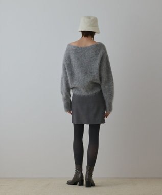 GRACE CONTINENTAL オーバーニットトップ グレー