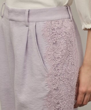 GRACE CONTINENTAL サイドレースパンツ ラベンダー