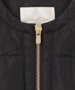 GRACE CONTINENTAL ボアコンビダウンジャケット ブラック