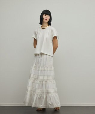 GRACE CONTINENTAL ルーズカットTシャツ ホワイト