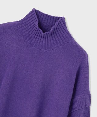 GRACE CONTINENTAL クーマラムニットトップ パープル