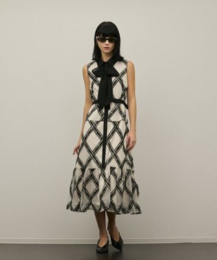 GRACE CONTINENTAL チュールレースワンピース