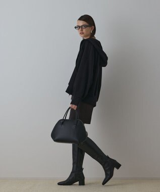 GRACE CONTINENTAL ルーズパーカー ブラック