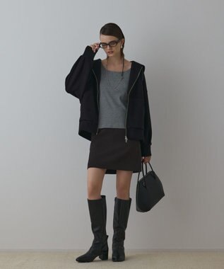 GRACE CONTINENTAL ルーズパーカー グレー